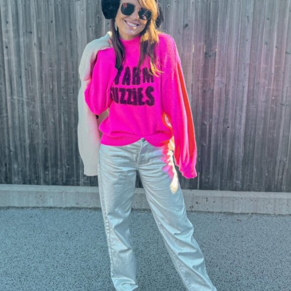 Women's Mid-Rise 90's Baggy Jeans - Universal Thread Metallic Wash - Picture 10 of 11